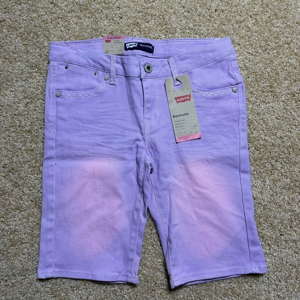 Levi's Light Purple‎ Bermuda Shorts Size 12